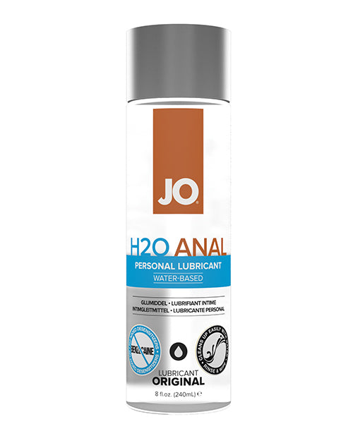 JO H2O Anal personal lubricant can on a white background