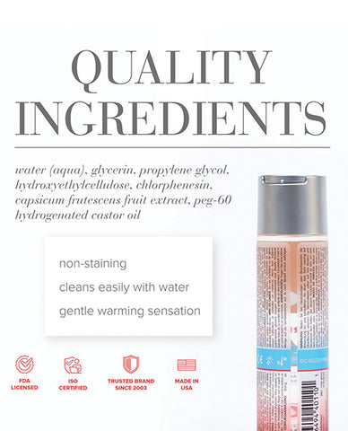 Product label with ingredients list and product details on a white background