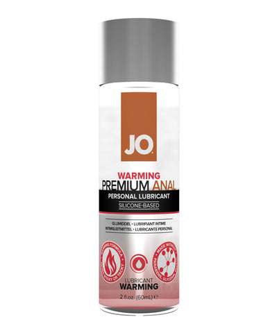 JO warming premium anal personal lubricant bottle on a white background