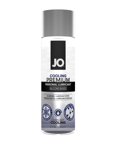 JO Cooling Premium personal lubricant can on a white background