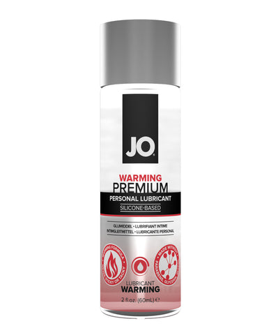 JO warming personal lubricant bottle on a white background
