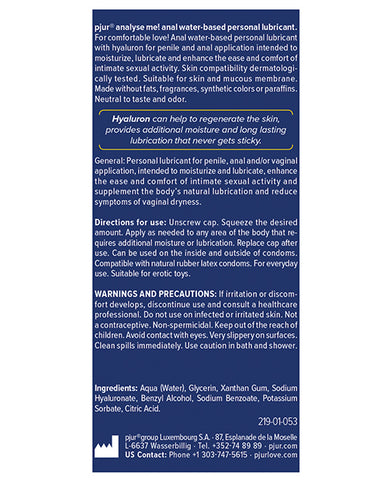 Product label with text on a white background