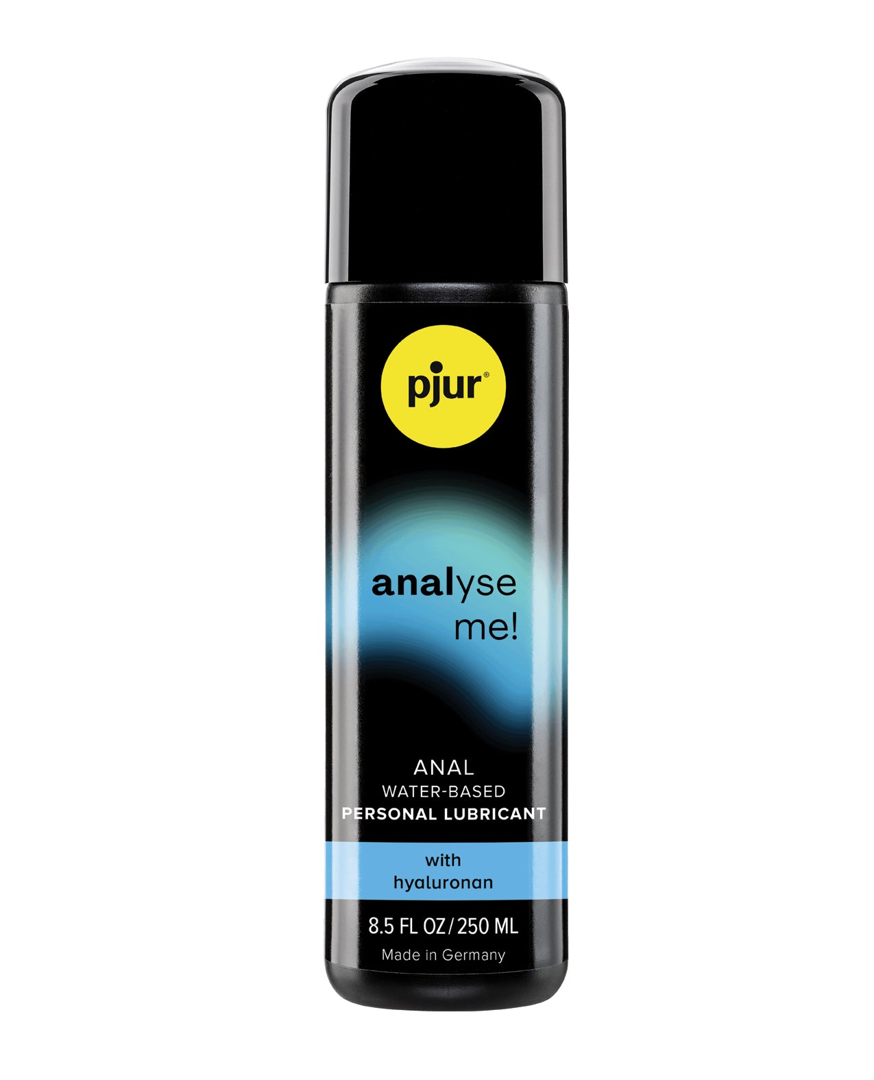 PJUR Anal Lubricant bottle with gradient design on a white background