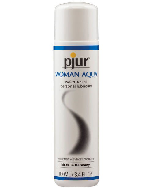 Pjur Woman Aqua personal lubricant bottle on a white background