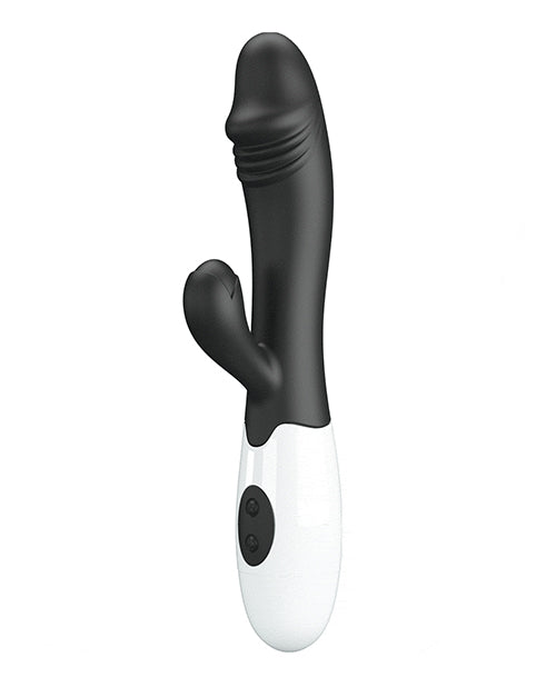 Portable rabbit vibrator with multiple vibration modes side view
