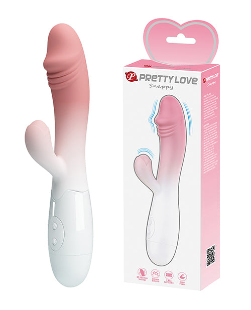 Portable rabbit vibrator with multiple vibration modes pink ombre in box