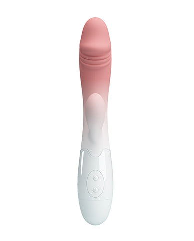 Portable rabbit vibrator with multiple vibration modes pink ombre front