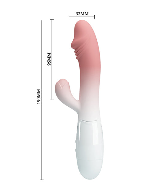 Portable rabbit vibrator with multiple vibration modes pink ombre dimensions