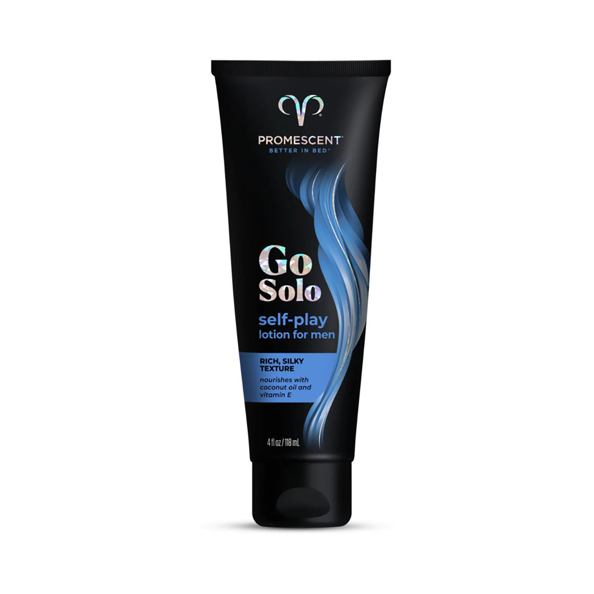 Promescent Go Solo self-play lotion for men on a white background