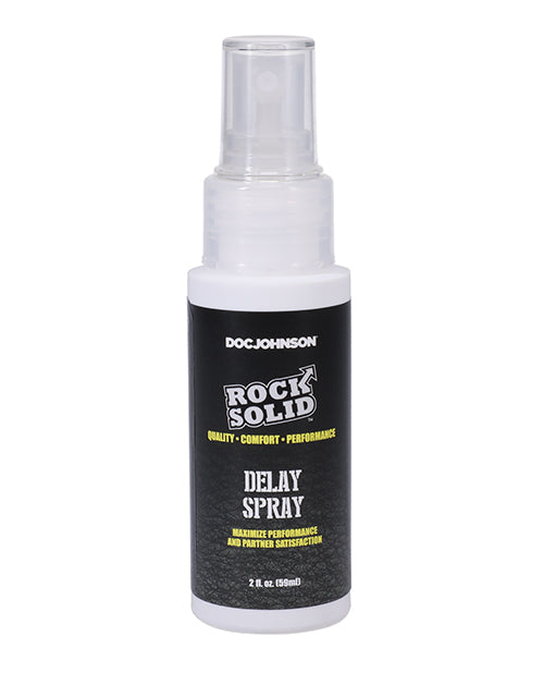 Doc Johnson Rock Solid Delay Spray bottle on a white background