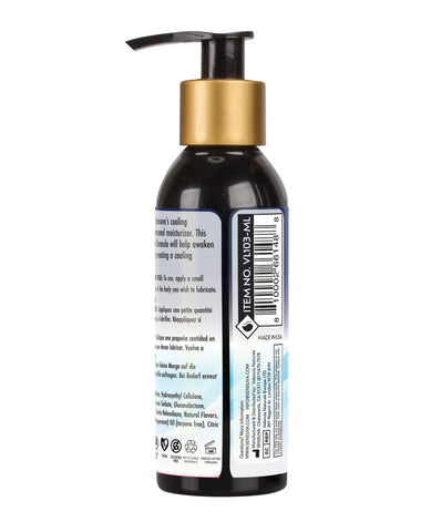 Black bottle with gold pump on a white background