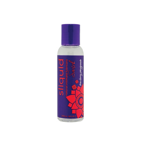 Slikuid Sweet natural flavored lubricant bottle with purple cap and label on a white background