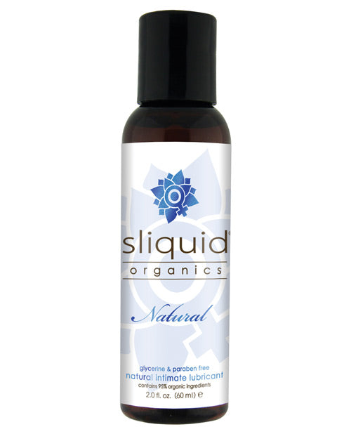 Sliquid Organics natural lubricant bottle on a white background