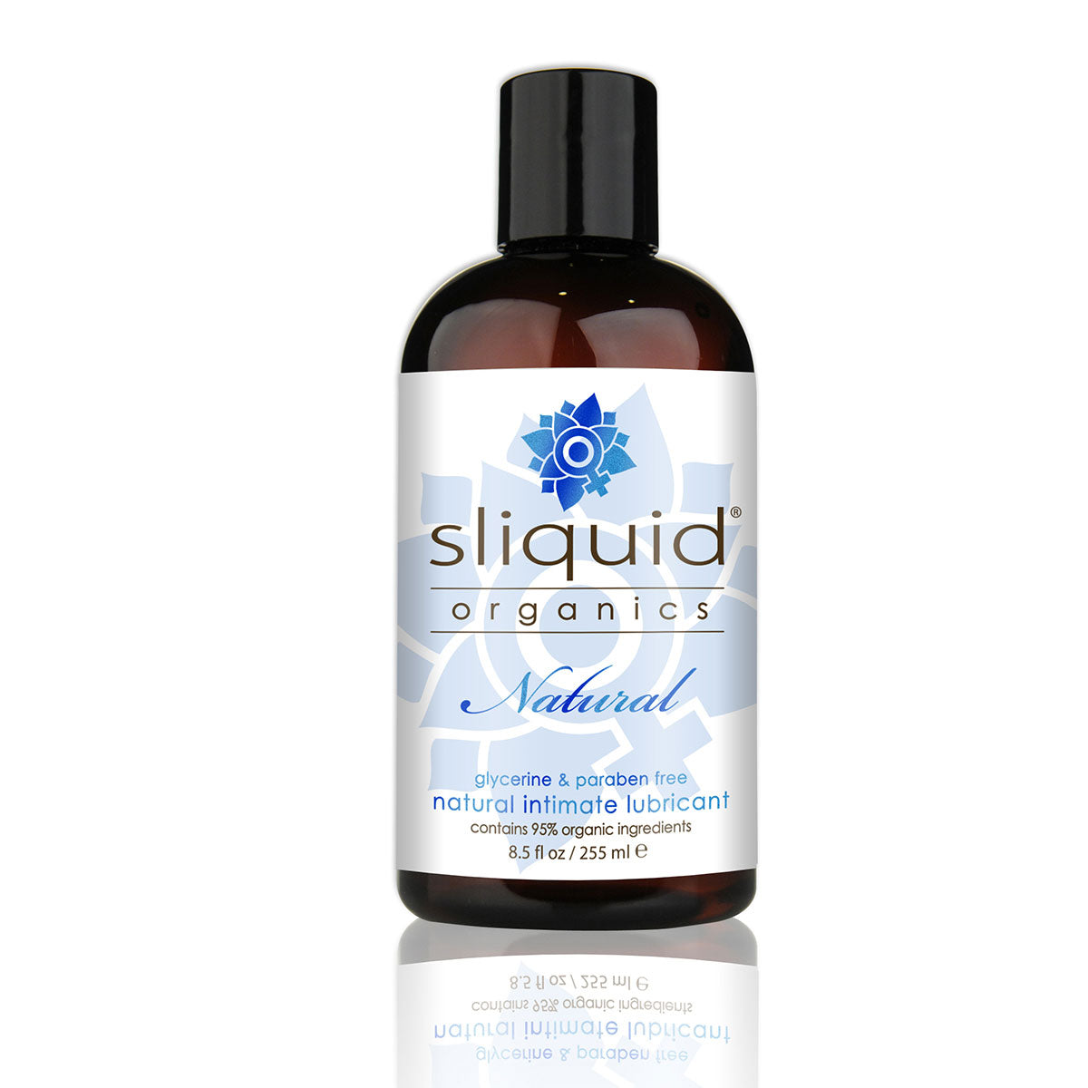 Sliquid Organics Natural lubricant bottle on a white background