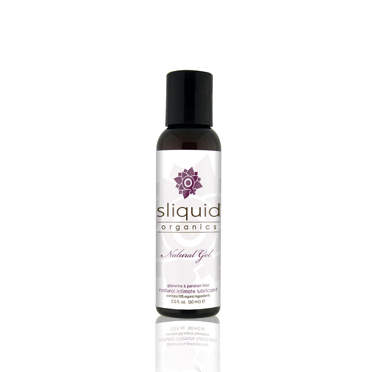 Sliquida Organics natural gel bottle on a white background