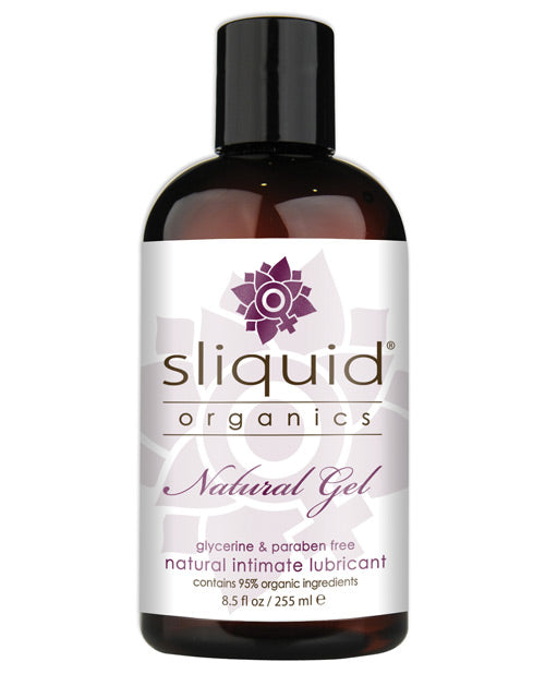 Sliquid Organics natural gel bottle on a white background