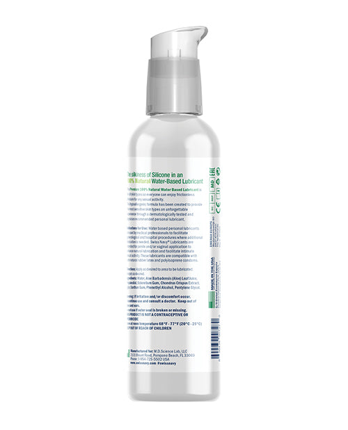 Bottle of lubricant with a detailed label on a white background