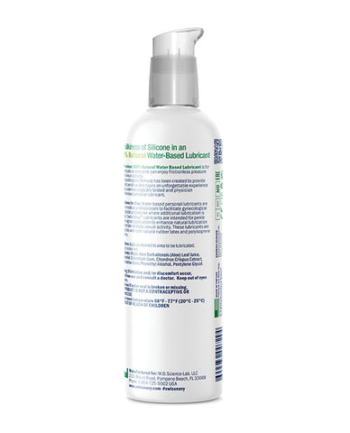 Lubricant bottle with label on a white background