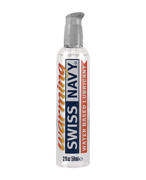 Bottle of Swiss Navy water-based lubricant on a white background