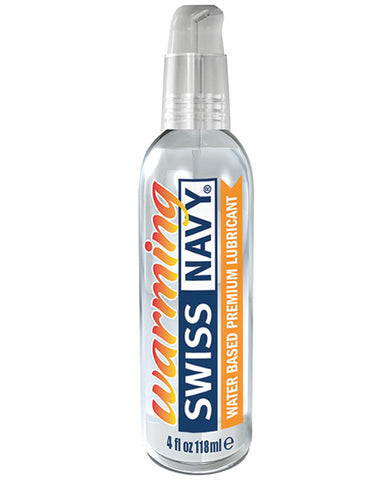 Bottle of Swiss Navy lubricant on a white background