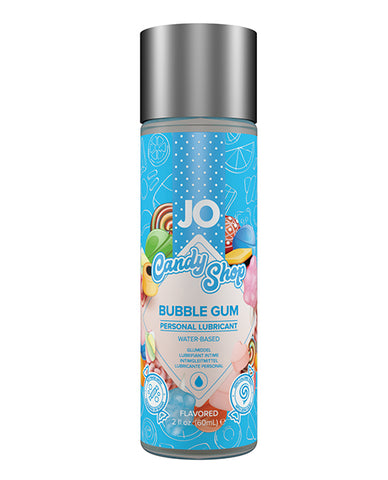 JO Candy Shop Bubble Gum personal lubricant bottle on a white background