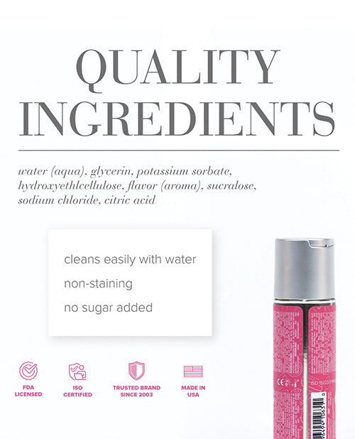 Product packaging with text about quality ingredients and product features on a white background.