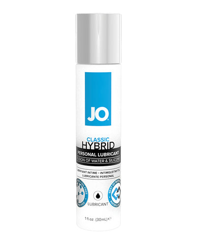 JO Classic Hybrid personal lubricant bottle on a white background