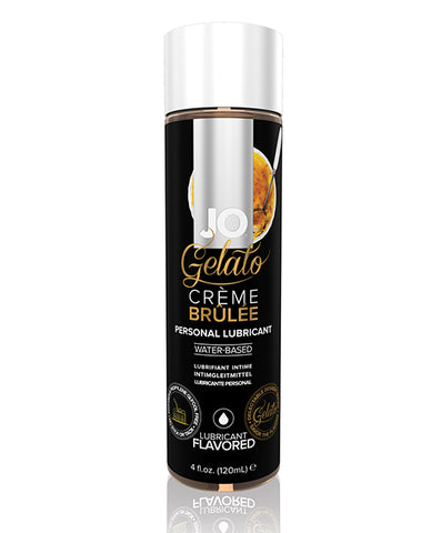 JO Gelato Crème Brulee personal lubricant bottle on a white background
