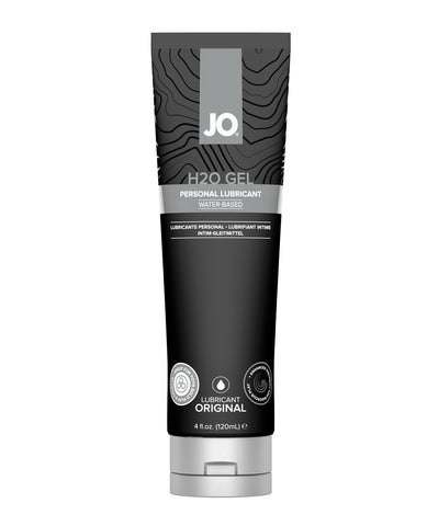 Tube of JO H2O Gel personal lubricant on a white background