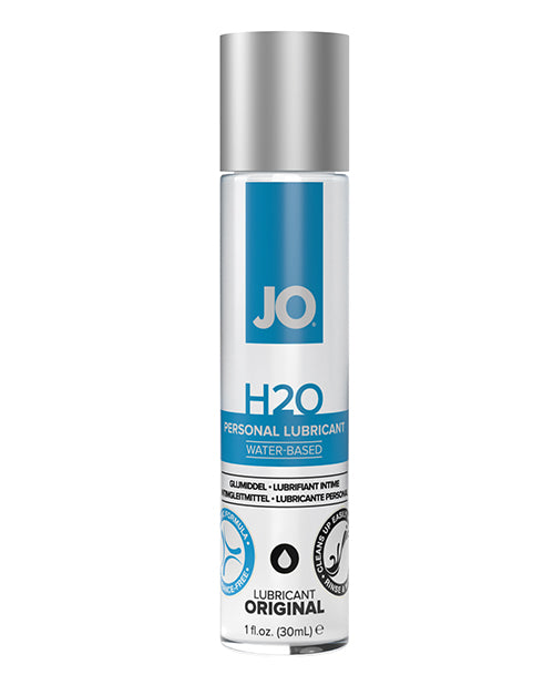 JO H2O personal lubricant bottle on a white background