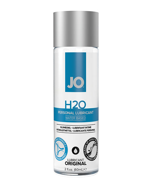 JO H2O personal lubricant bottle on a white background