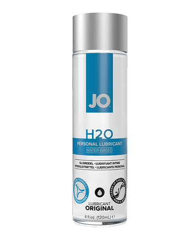 JO H2O personal lubricant bottle on a white background