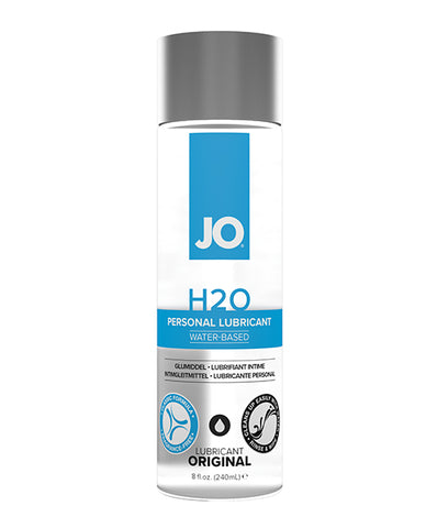 JO H2O personal lubricant bottle on a white background