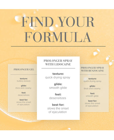 A list of the different formulas of JO Prolonger.