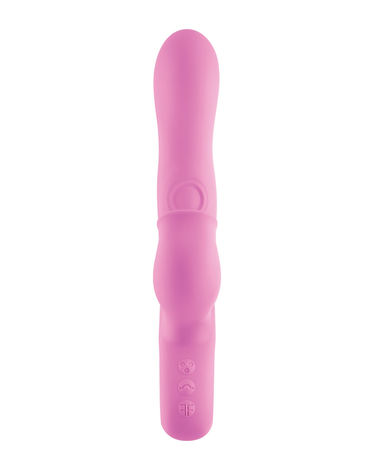 Rechargeable silicone rabbit vibrator with clitoral + internal stimulation