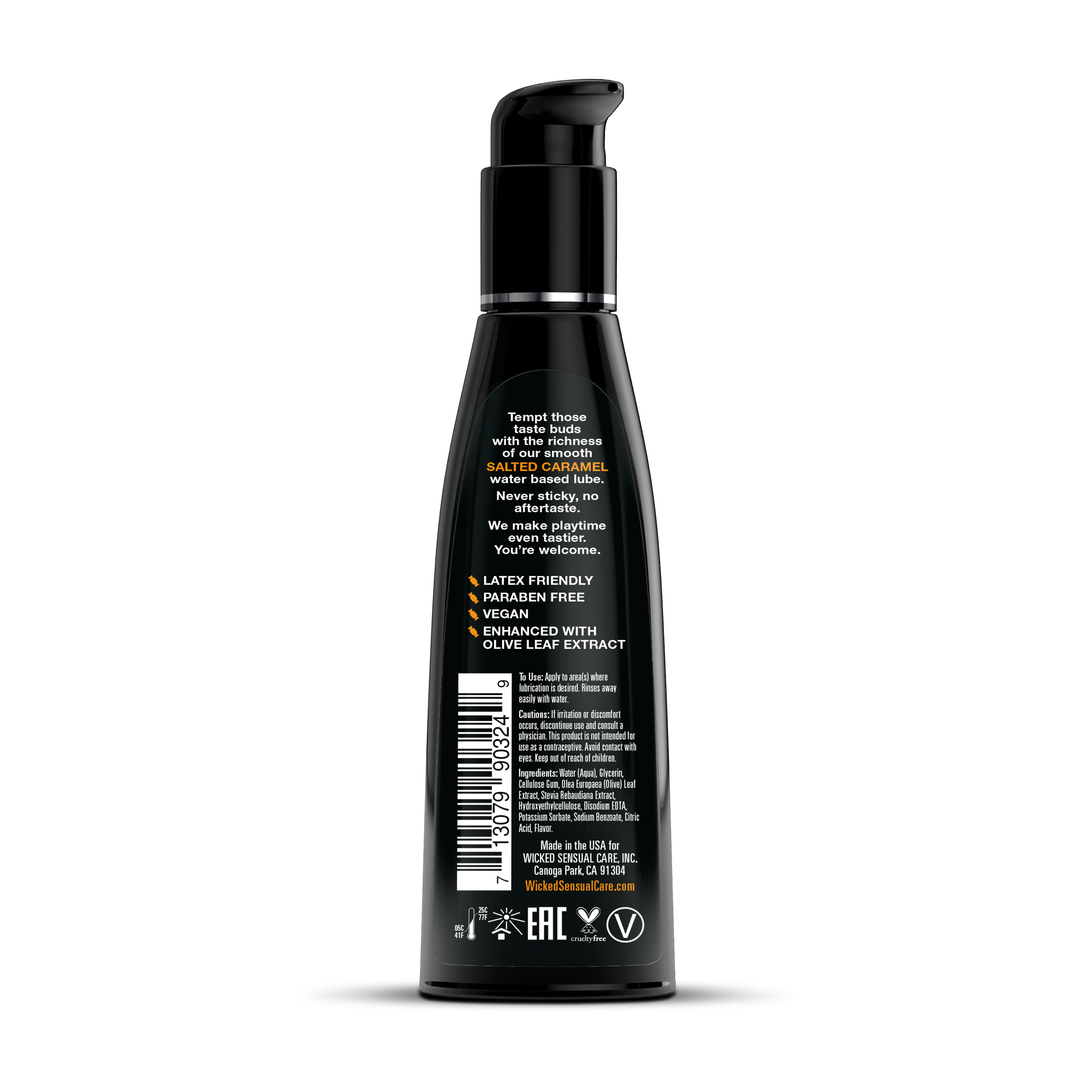 Black bottle with pump dispenser on a white background