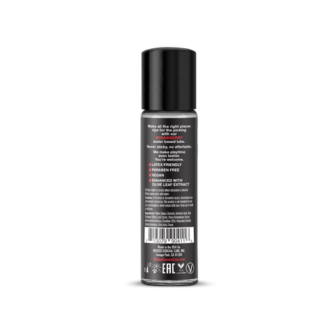 Black container with text on a white background