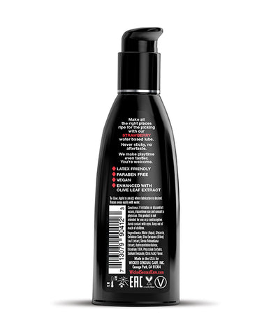 Black bottle with text on a white background