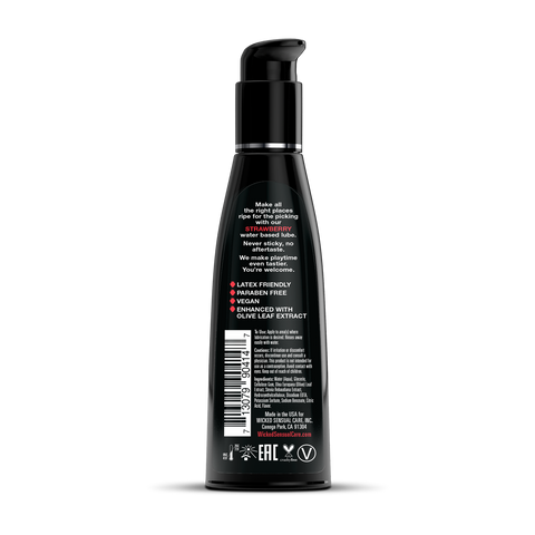 Black bottle with label on a white background