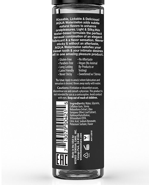 Back of Wicked bottle.