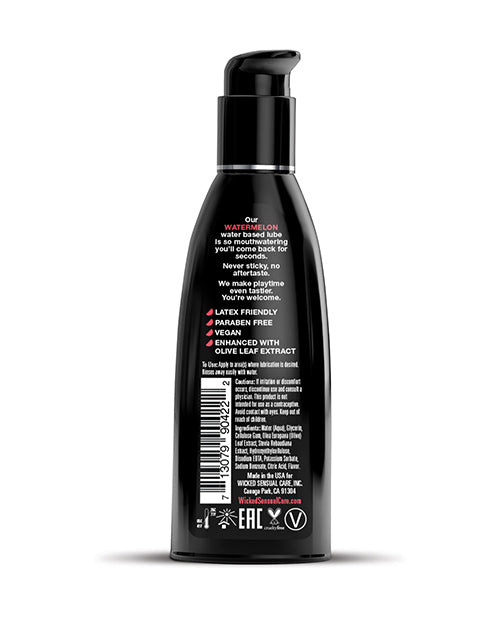 Black bottle with text on a white background