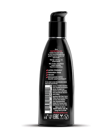 Black bottle with text on a white background