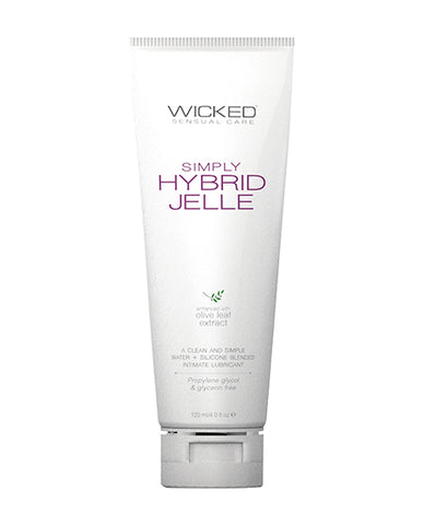 Tube of Wicked Sensual Care Simply Hybrid Jelle on a white background