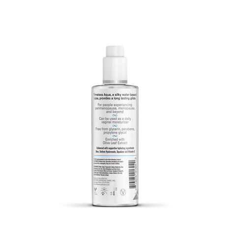 Skincare bottle with label on a white background